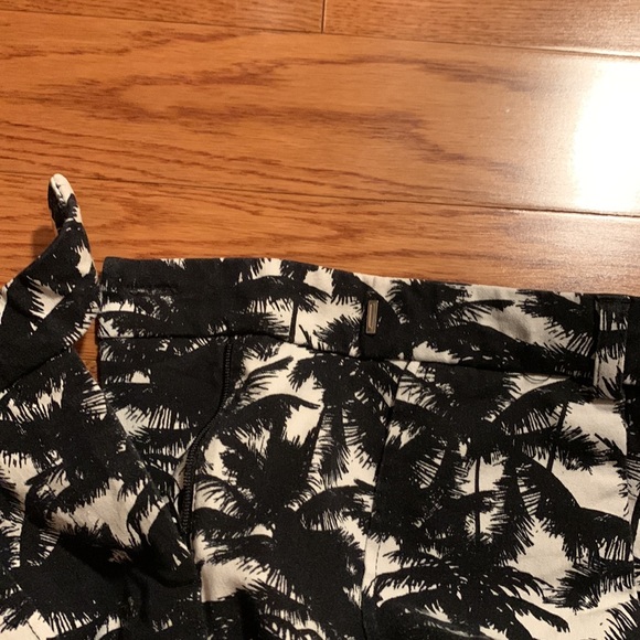 Trousers with Black Palm Tree Print - Picture 3 of 3